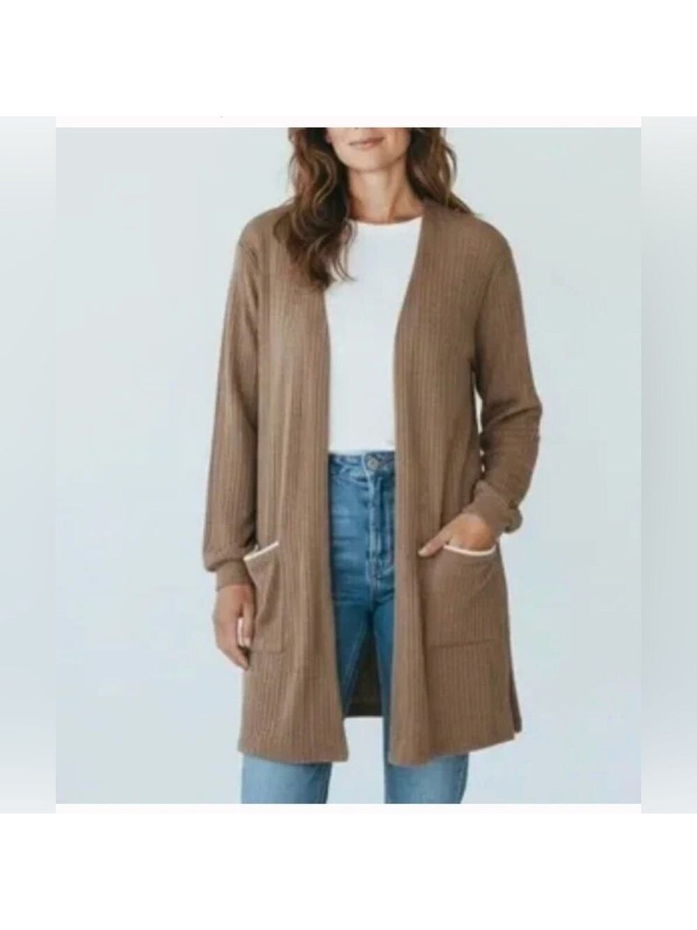Blu Pepper Brown Cardigan Large